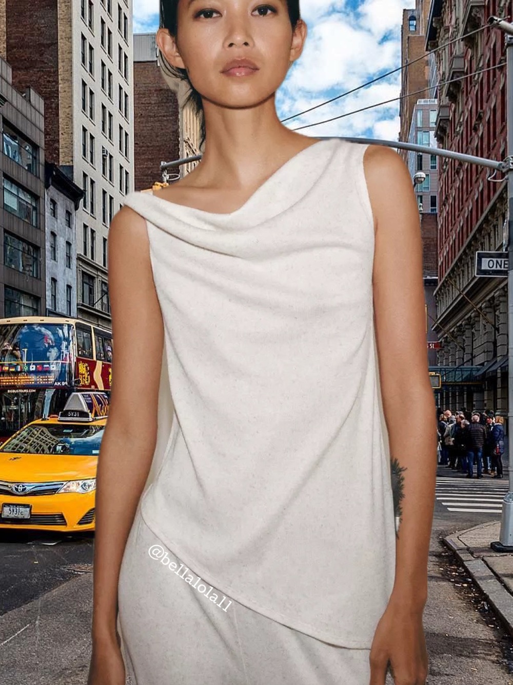 NEW ZARA ASYMMETRIC TOP